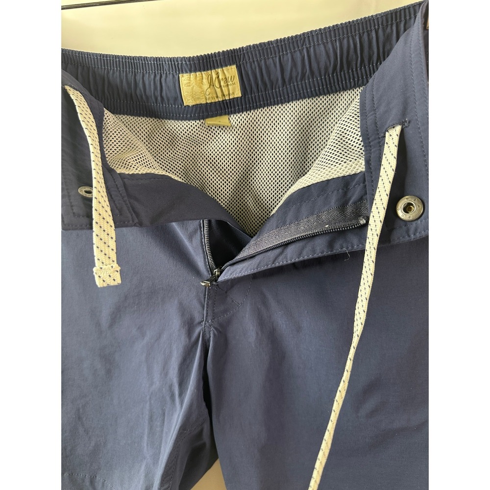 J. Crew Men's Eco Pool Shorts Swim Trunks Navy Blue 7" Inseam J0057 Size 32 - Picture 5 of 16